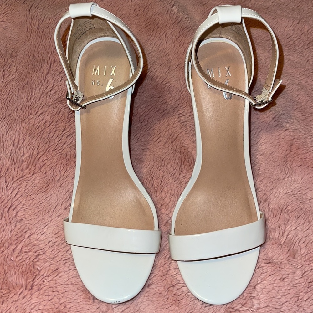 White Strap Heels